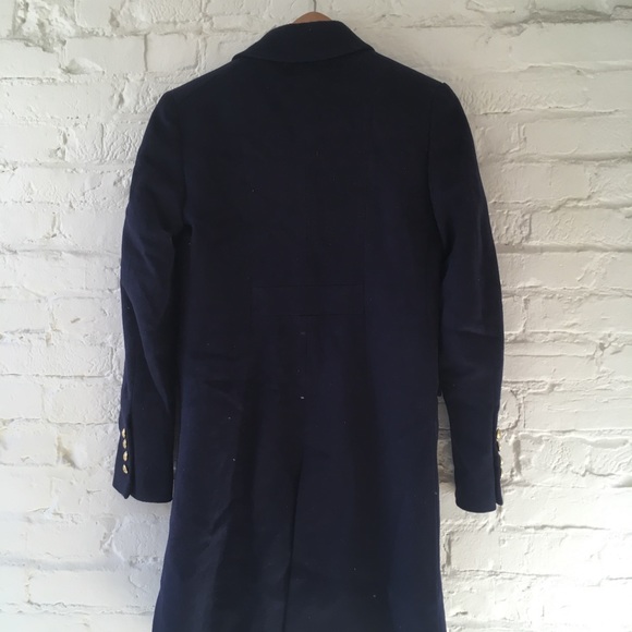 Paul & Joe wool/cashmere navy blue coat sz 36 FR